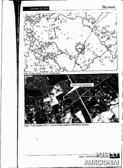 Žemės ūkio paskirties sklypas Trakų rajone, Dergionių kaime, 0.96 ha už 4240 EUR