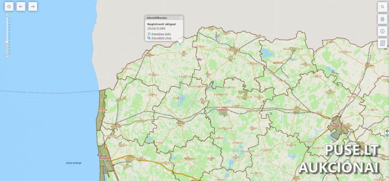 Žemės sklypas Sklypai Kervių g, 98326 Skuodo r. sav., Lithuania 1