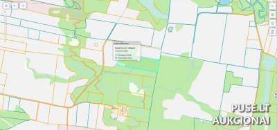 Žemės sklypas Skuodo rajono savivaldybėje, Kervių kaime, 3.40 ha miško ūkio paskirties, pradinė kaina 434 EUR