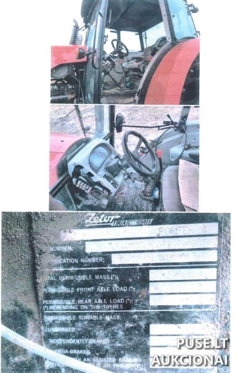 ZETOR FORTERRA 135, 2011 m. gamybos Traktoriai, savaeigės mašinos, priekabos, puspriekabės 1