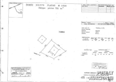 Žemės sklypas Vilniuje, Palionių g. 27, pradinė kaina 168000 EUR, parduodamas antstolių varžytynėse