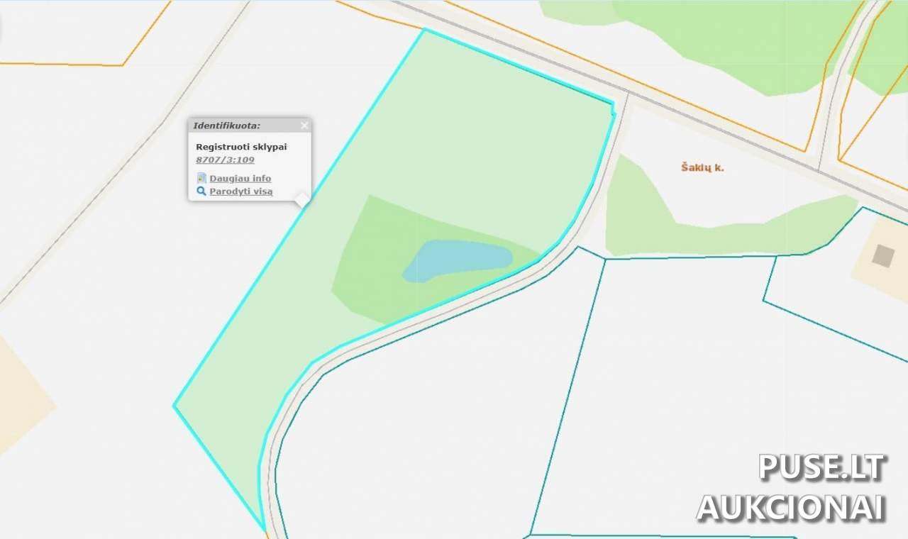 Žemės sklypas Sklypai Šakiai, 75449 Šilalės r. sav., Lithuania 2