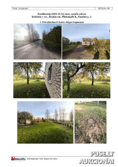 Žemės sklypas Kėdainių rajone, Plinkaigalio kaime, Jaunimo g. 2, pradinė kaina 16200 EUR