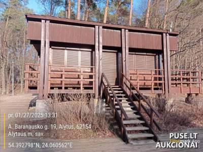 Nuomojamas 21.69 kv.m komercinis pastatas Alytuje, A. Baranausko g. 19, minimali kaina 0 EUR, viešas nuomos konkursas