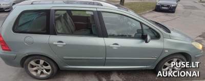 Dyzelinis Peugeot 307 automobilis su gera būkle Klaipėdoje, pradinė kaina 200 EUR