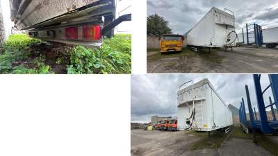 Puspriekabė STAS S300ZX 2015 m. gera būklė pradinė kaina 7450 EUR