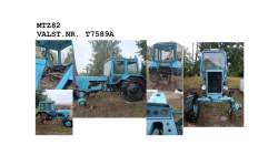 Traktoriai, savaeigės mašinos, priekabos, puspriekabės - Ratinis traktorius MTZ82 Inv. nr. 14-142996