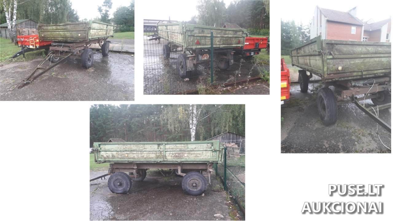 Traktoriaus priekaba TAŠKENTO TG 2PTS 4 Inv. nr. 39-13-17 Traktoriai, savaeigės mašinos, priekabos, puspriekabės 3
