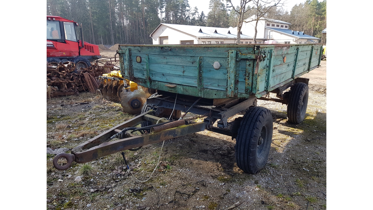Traktoriaus priekaba TAŠKENTO TG 2PTS 4 Inv. nr. 36-221 Traktoriai, savaeigės mašinos, priekabos, puspriekabės 3