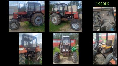 Ratinis traktorius MTZ 1025 parduodamas 3332 EUR VĮ Valstybinių miškų urėdijos aukcione