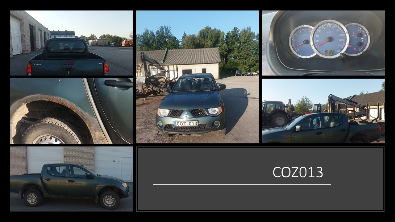Automobilis Mitsubishi L200 Inv. Nr. 23-50038 Traktoriai, savaeigės mašinos, priekabos, puspriekabės 3