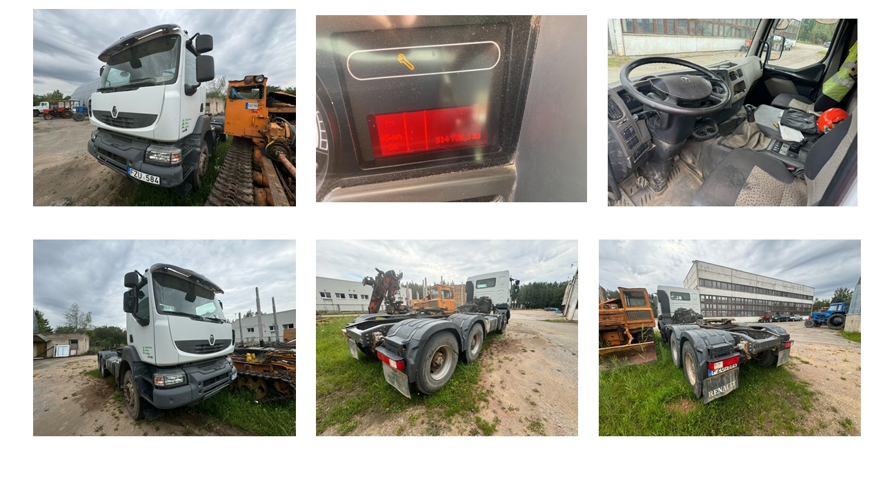 Vilkikas RENAULT	KERAX 460.35 Inv. nr. 13-2141T Traktoriai, savaeigės mašinos, priekabos, puspriekabės 3