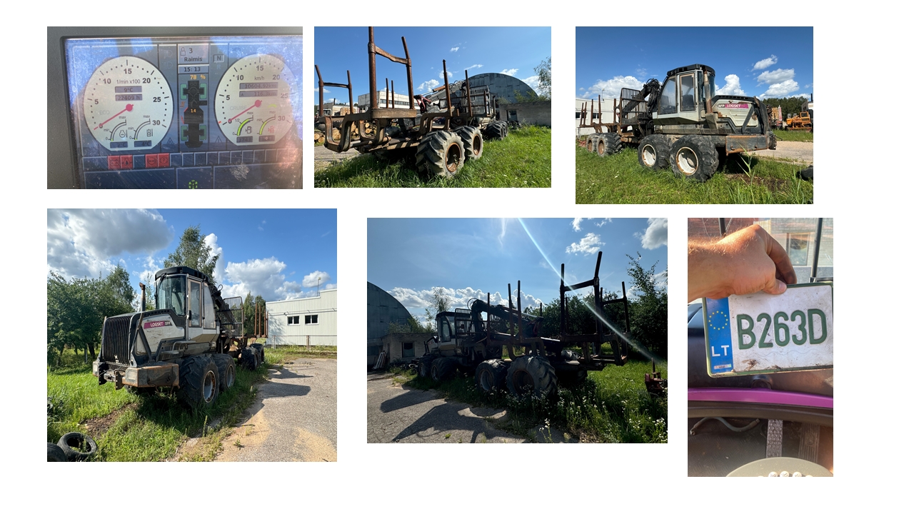 Medvežis	LOGSET	5FP Inv. Nr. 08-142896 Traktoriai, savaeigės mašinos, priekabos, puspriekabės 3