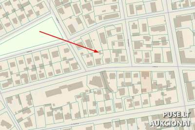 Gyvenamasis namas Vilniuje, Latvių g. 31A, parduodamas 200000 EUR pradinė kaina – 1937 m. mūrinis pastatas