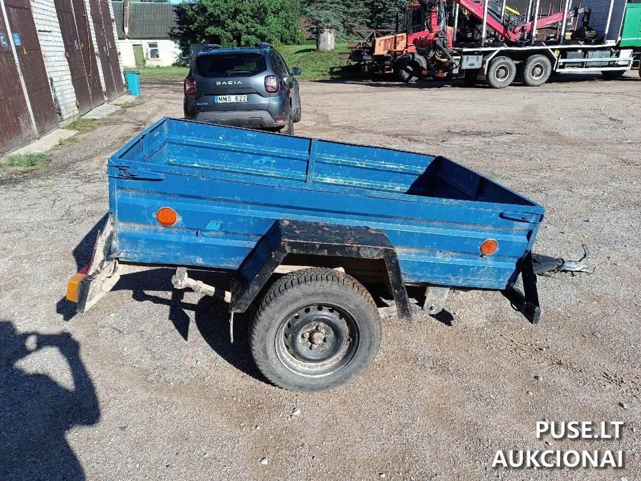 Priekaba iki 0.75 t. BELAZ 81201 Inv. Nr. 404000006537 06-03-42 Traktoriai, savaeigės mašinos, priekabos, puspriekabės 4