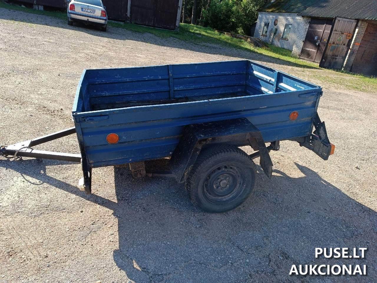 Priekaba iki 0.75 t. BELAZ 81201 Inv. Nr. 404000006537 06-03-42 Traktoriai, savaeigės mašinos, priekabos, puspriekabės 5