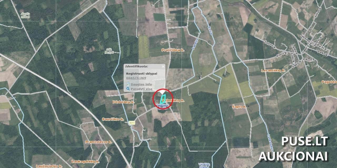 Žemės sklypas Sklypai Vėjeliškių ežerėlis, 38167, Lithuania 1