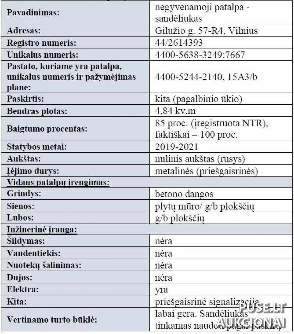 Sandėliukas Patalpos/Butai Gilužio g. 57, 06229 Vilnius, Lithuania 2