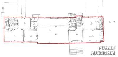 Administracinės paskirties patalpos Rokiškio mieste, Respublikos g. 92, 55/100 dalys, 185000 EUR