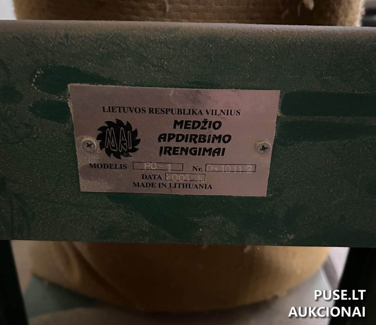 Vienvietis drožlių siurbimo įrenginys PO-1 Mašinos ir įrengimai 3