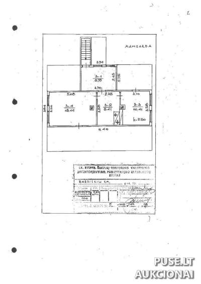 2 kambarių butas Bardiškių kaime, Pakruojo rajone, 1401 EUR pradinė kaina