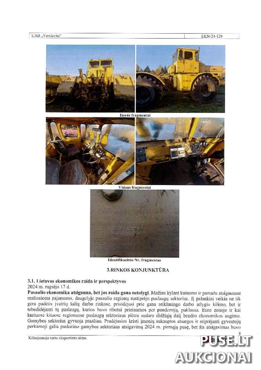 Traktorius Traktoriai, savaeigės mašinos, priekabos, puspriekabės 1