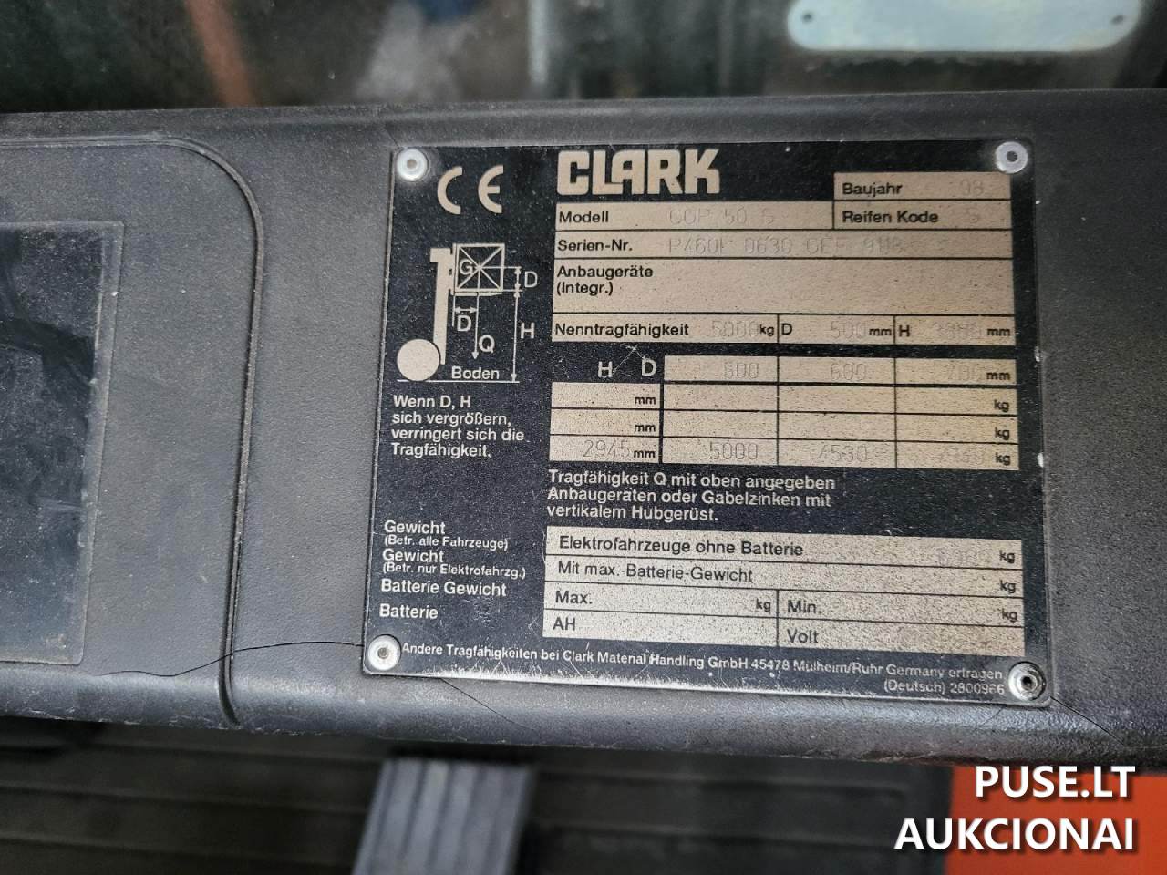 Savaeigis ratinis krautuvas  Clark B 445 Traktoriai, savaeigės mašinos, priekabos, puspriekabės 6