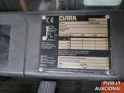 Dujinis ratinis krautuvas Clark B 445 Palangoje, pradinė kaina 4000 EUR