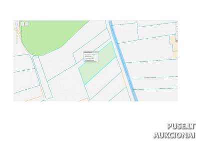 Parduodamas 0.62 ha žemės ūkio sklypas Alytaus rajone, Makniūnų kaime, pradinė kaina 1008 EUR