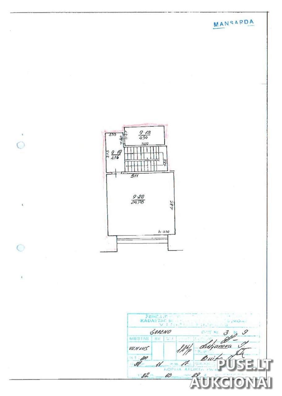 Butas Patalpos/Butai V. Šopeno g. 3, Vilnius, 01314 Vilniaus m. sav., Lithuania 1