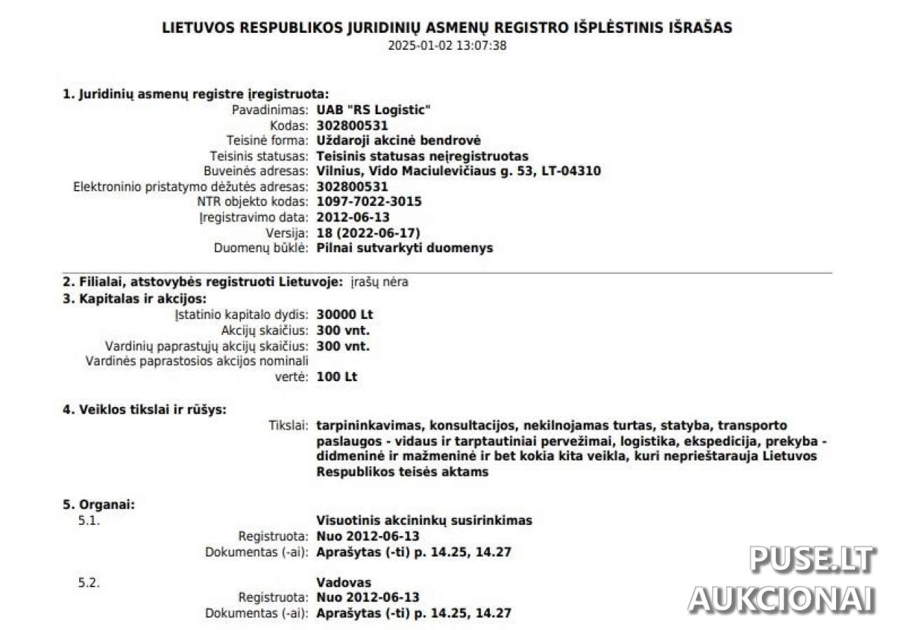 Paprastosios vardinės akcijos Akcijos ir kiti vertybiniai popieriai 2