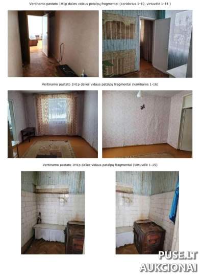 Dalinis buitinių patalpų pastato įsigijimas Šilutėje, Ramučių g. 2A, pradinė kaina 15100 EUR