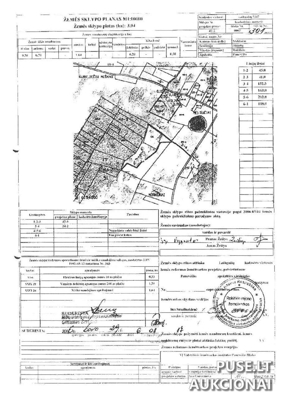 Žemės sklypas Sklypai Meldučių g., 42271 Rokiškio r. sav., Lithuania 1