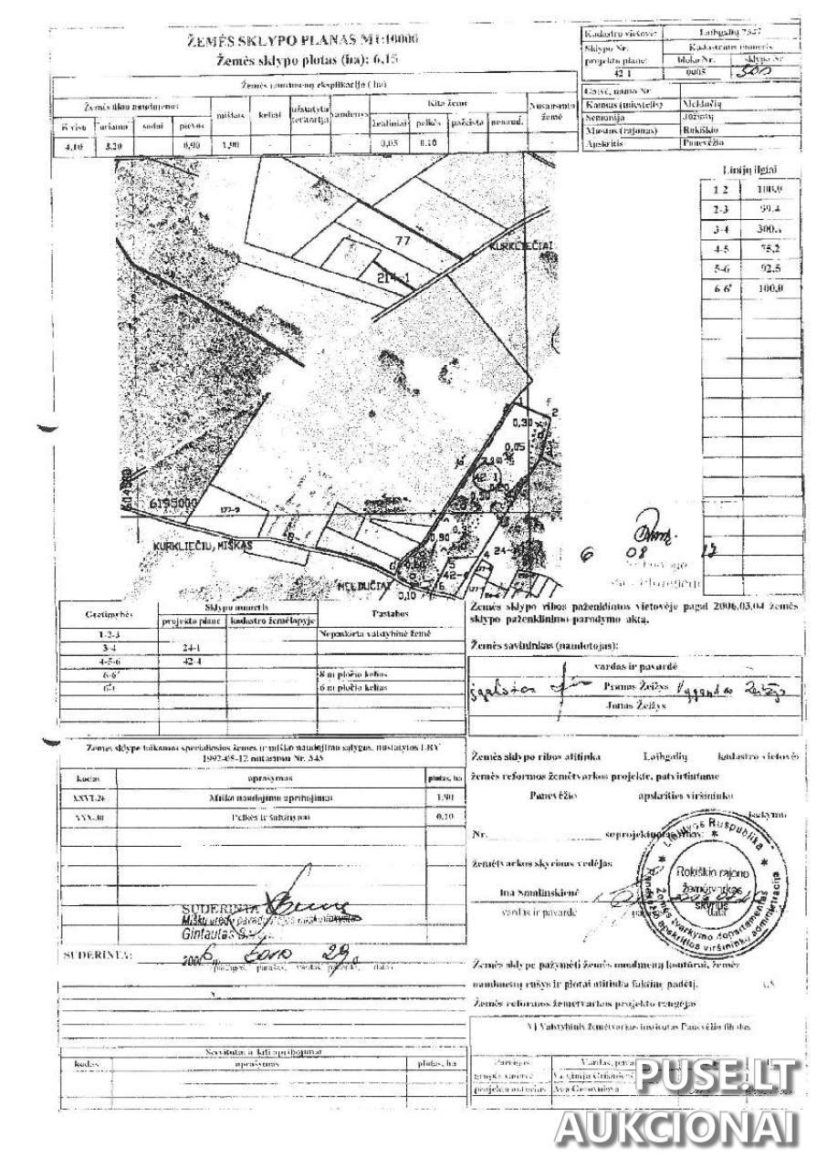 Žemės sklypas Sklypai Meldučių g., 42271 Rokiškio r. sav., Lithuania 1