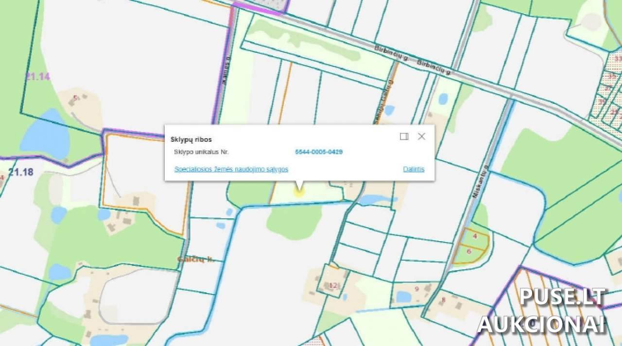 Žemės sklypas Sklypai Galčių g., Kiškėnai, 96225 Klaipėdos r. sav., Lithuania 3