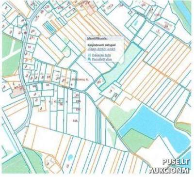 Žemės ūkio sklypas Tauragės r. Mažonų kaimo teritorijoje, pradinė kaina 6240 EUR