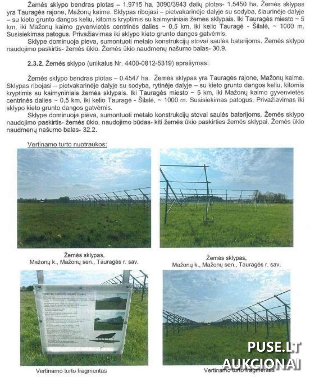 Žemės sklypas Sklypai Mažonai, Tauragės r. sav., Lithuania 1