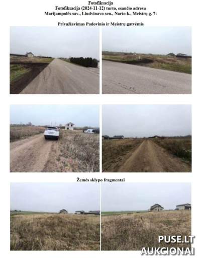 Parduodamas žemės sklypas Marijampolės rajone, Narto kaime, 0.1026 ha, pradinė kaina 6480 EUR
