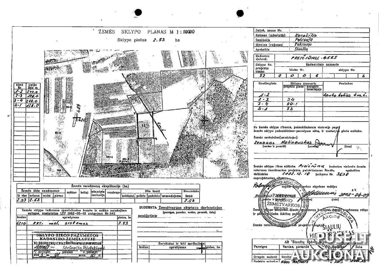 Žemės sklypas Sklypai Šilo g. 24, 83183 Pakruojo r. sav., Lithuania 1