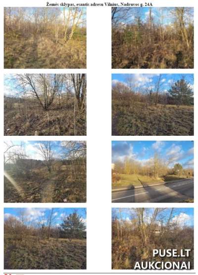 Žemės sklypas Vilniuje, Nadruvos g. 24A, pradinė kaina 130200 EUR, Unikalus Nr. 4400-5312-7130