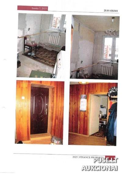 Parduodamas 1/1 dalies butas Kaišiadorių r. sav., Stasiūnų k., Ateities g. 6, pradinė kaina 38560 EUR