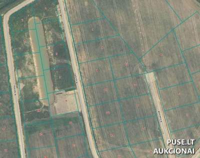 Parduodamas žemės sklypas Kauno r., Pajiesio k., Joninių g. 8, pradinė kaina 15200 EUR