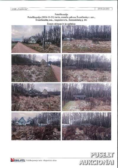 Žemės sklypas Augustavo kaime, Švenčionių rajone, parduodamas aukcione nuo 1740 EUR