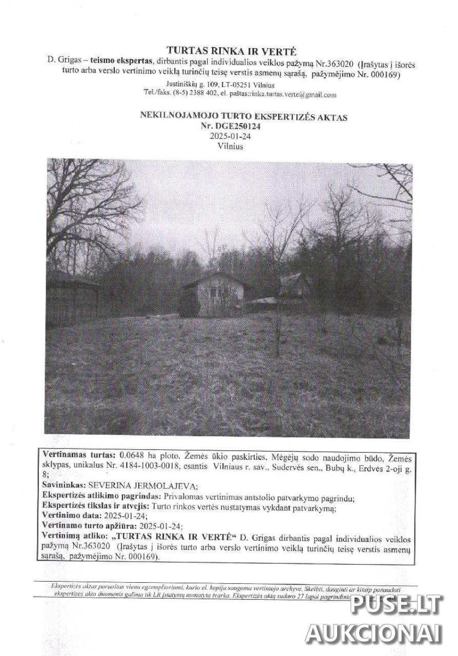Žemės sklypas Sklypai Erdvės 2-oji g. 8, kaimas, 14216 Vilniaus r. sav., Lithuania 2