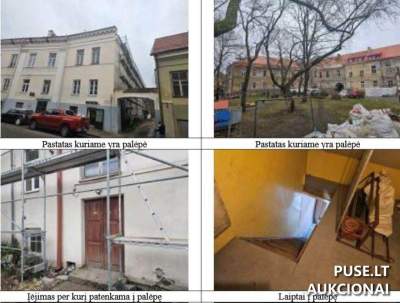 Parduodama neįrengta pastogė Vilniuje, Užupio g. 7, pradinė kaina 25840 EUR