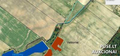 Žemės ūkio paskirties sklypas Šiaulių rajone, Valdomų kaime, pradinė kaina 7800 EUR