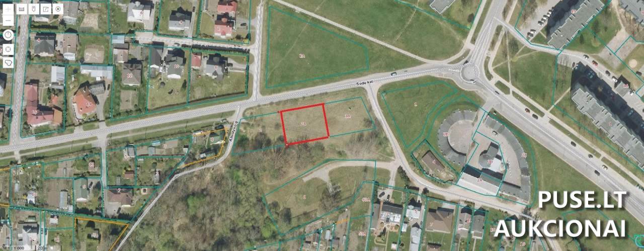 Žemės sklypas Sklypai Ąžuolyno g. 2, 89327 Mažeikiai, Lithuania 1