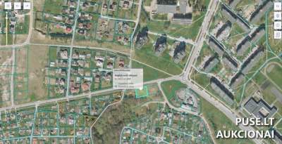 Žemės sklypas Mažeikiuose, Ąžuolyno g. 2A, pradinė kaina 16200 EUR, komercinė paskirtis