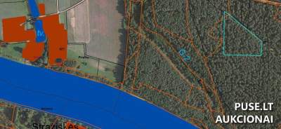 Žemės sklypas miškas Birštono savivaldybėje, Nemajūnų kaime, pradinė kaina 2160 EUR