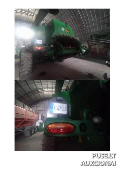 John Deere T670 javų kombainas aukcionas nuo 148800 EUR, 2018 metų modelis